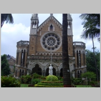 Gilbert Scott, Hall, Bombay University, India, photo by Chrysostomus on Wikipedia.JPG